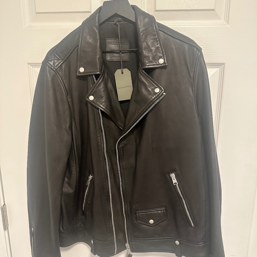 AllSaints Milo Leather Biker Jacket